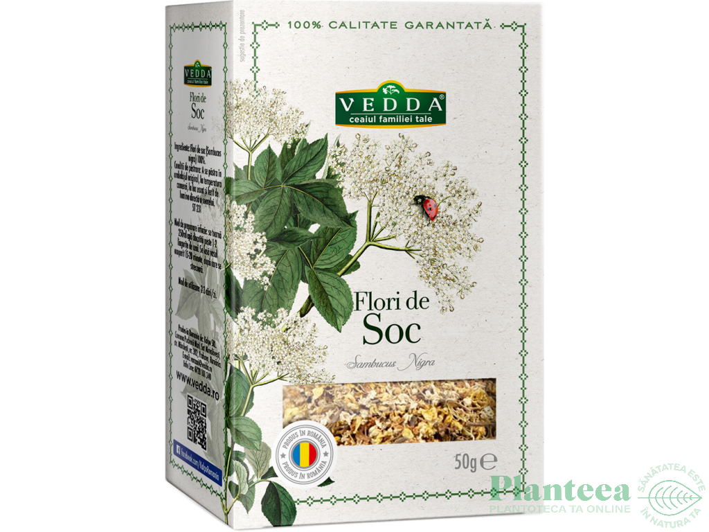 Ceai soc flori 50g - VEDDA