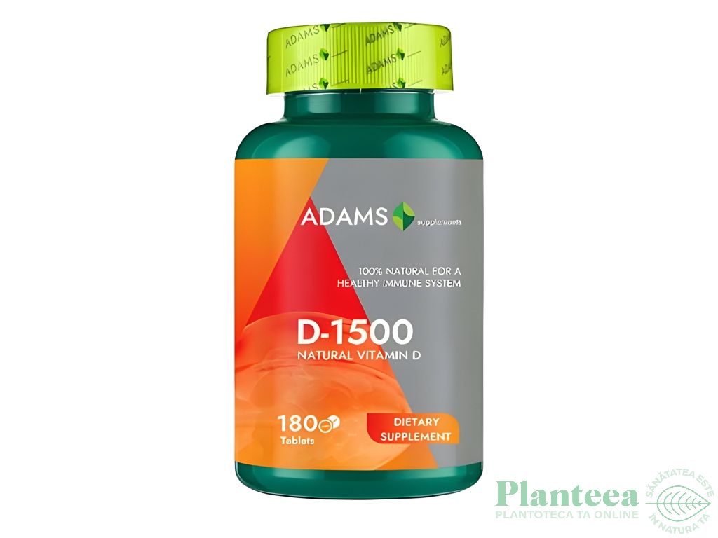Vitamina D 1500 180cp - ADAMS SUPPLEMENTS