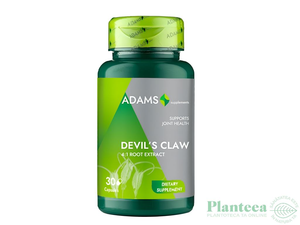 Gheara diavolului 250mg 30cps - ADAMS SUPPLEMENTS