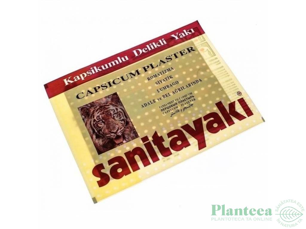 Plasture antireumatic capsicum {12x17cm} Sanitabant 1b - BETASAN
