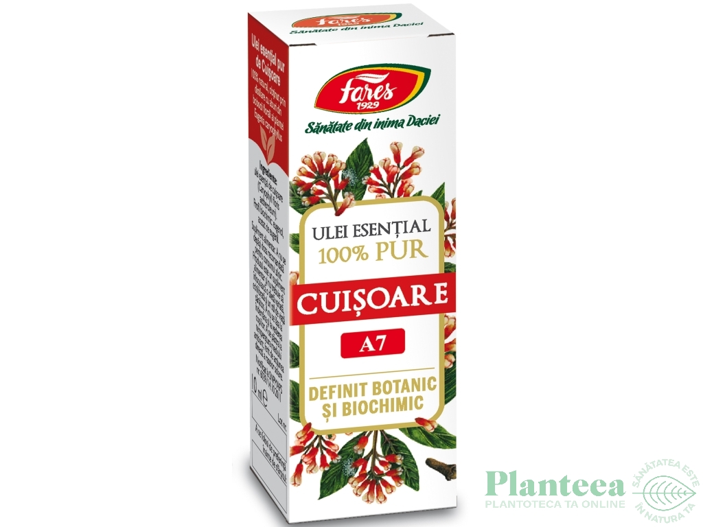 Ulei esential cuisoare muguri 100% pur 10ml - FARES