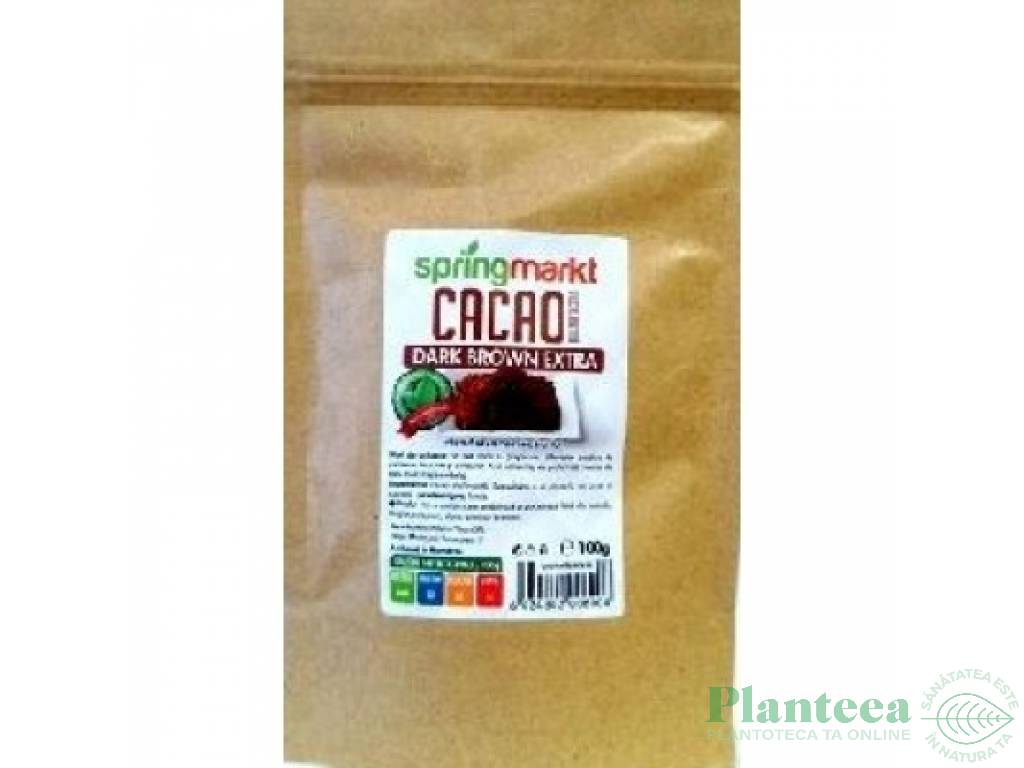 Cacao pulbere alcalinizata 100g - SPRINGMARKT