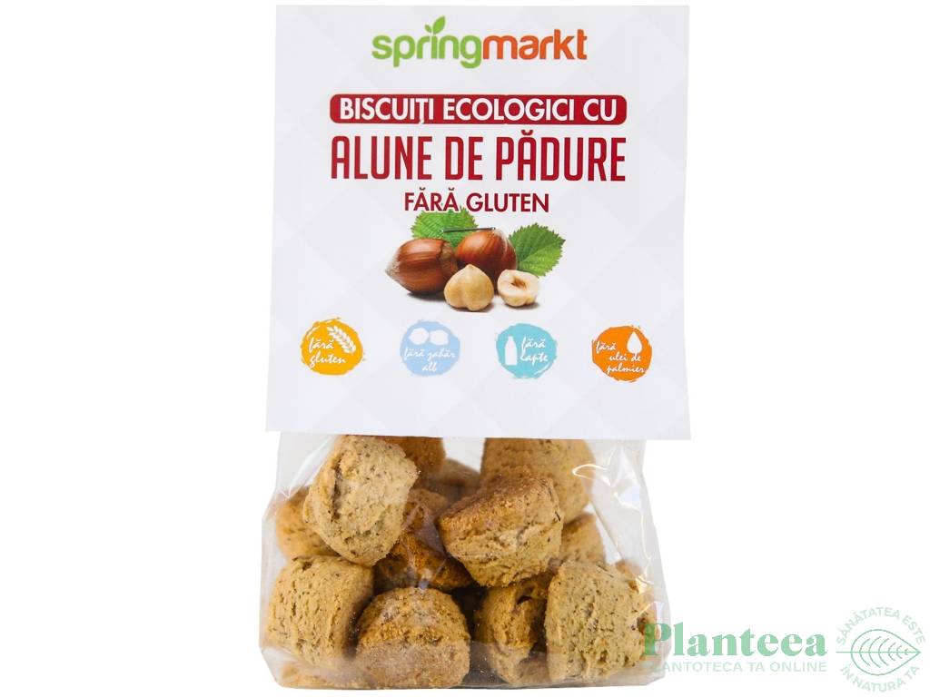 Biscuiti ecologici alune padure fara gluten eco 100g - SPRINGMARKT