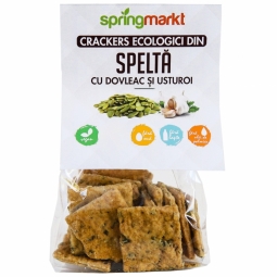 Biscuiti ecologici spelta dovleac usturoi eco 100g - SPRINGMARKT