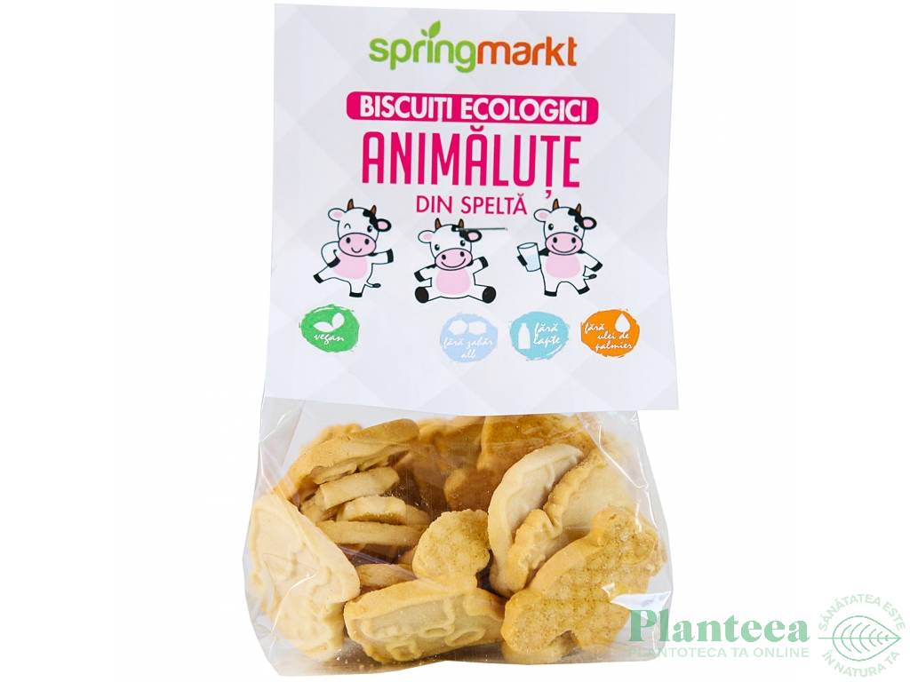 Biscuiti ecologici spelta animalute eco 100g - SPRINGMARKT