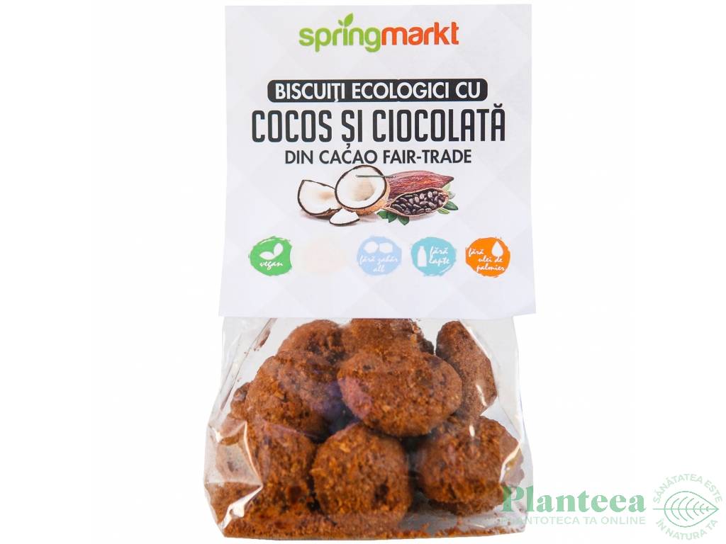 Biscuiti ecologici ciocolata cocos eco 100g - SPRINGMARKT