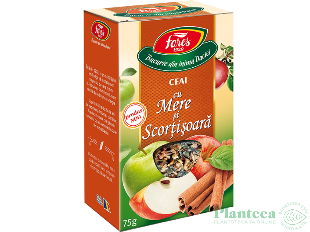 Ceai cu mere scortisoara 75g - FARES