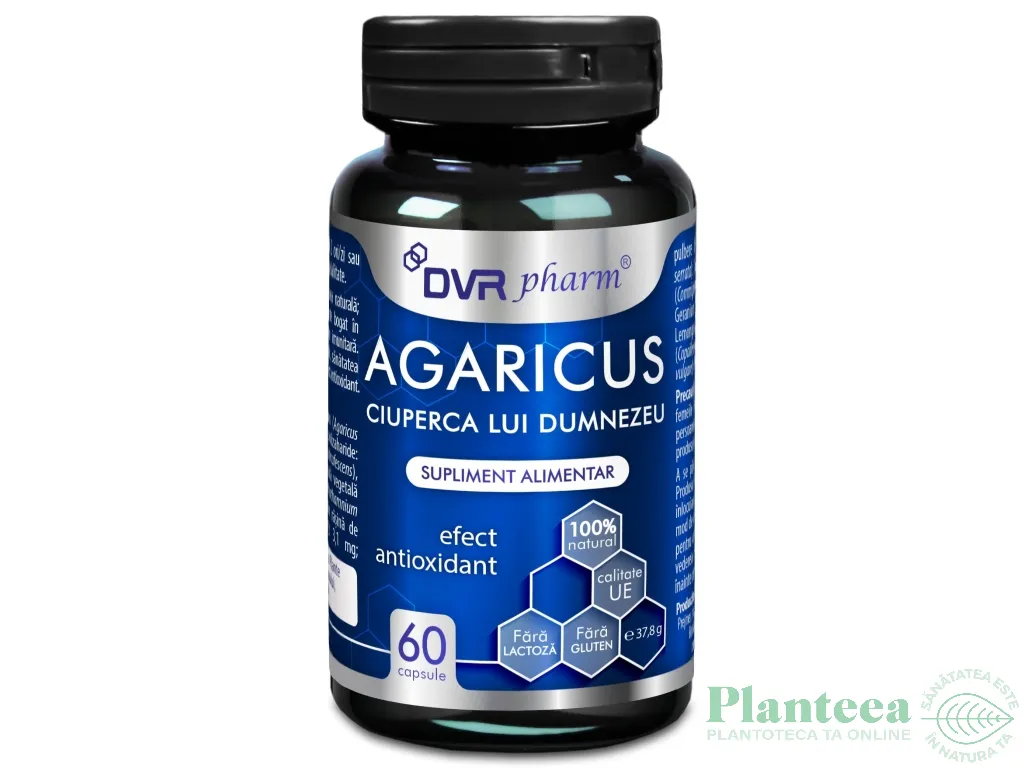 Agaricus [Ciuperca lui Dumnezeu] 60cps - DVR PHARM