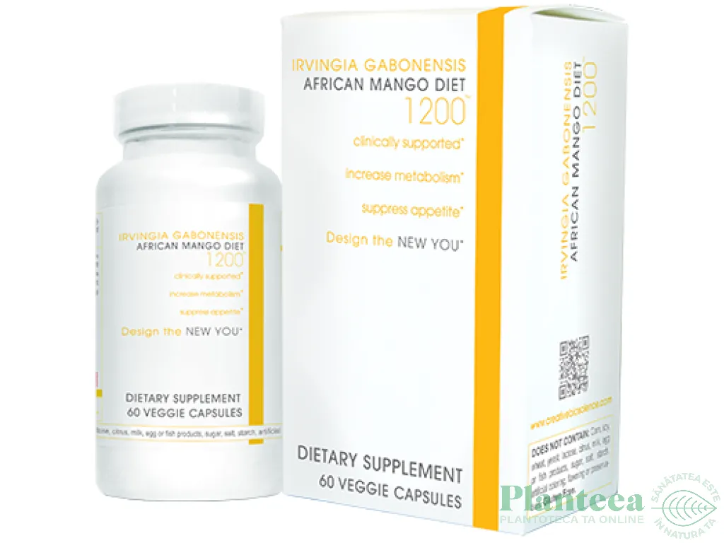 African mango 1200mg 60cps - VOLCANAT HEALTH