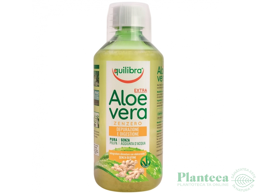 Suc gel aloe vera extra ghimbir 1L - EQUILIBRA