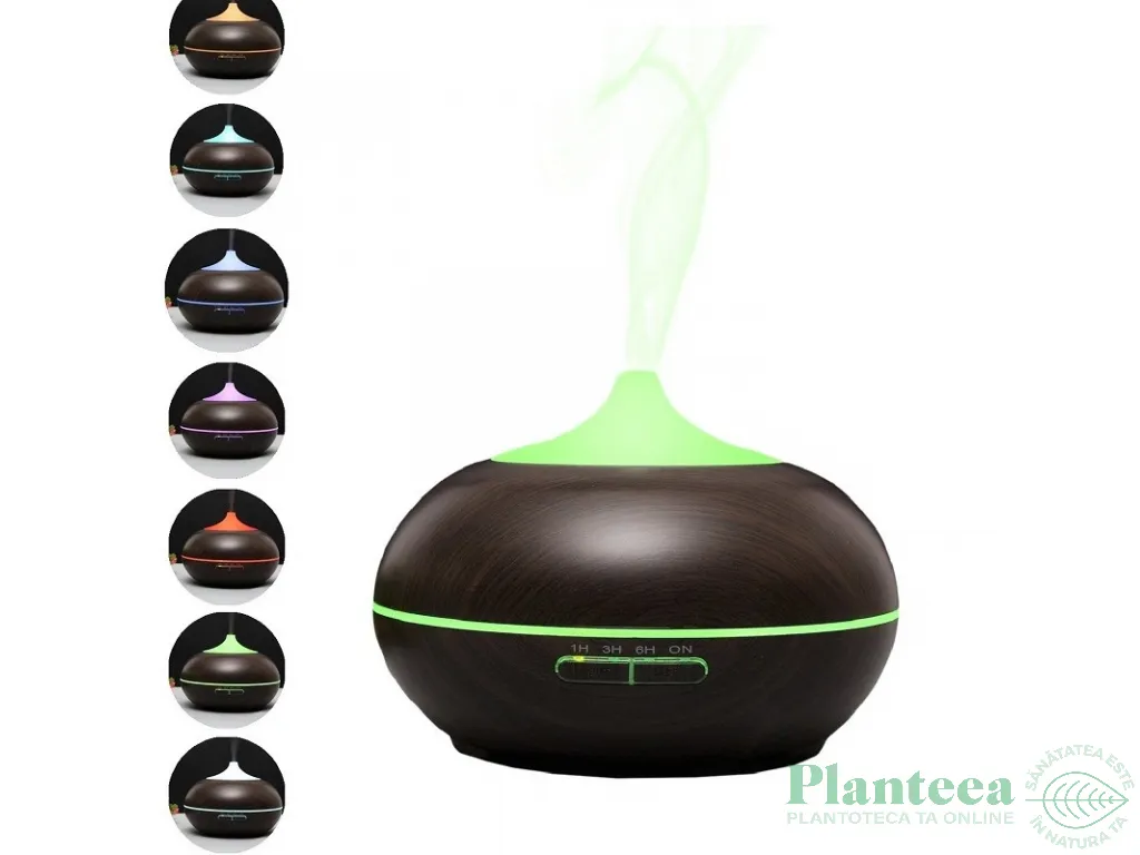 Difuzor ultrasonic aromaterapie multicolor abanos 300ml - MISTMATIQUE