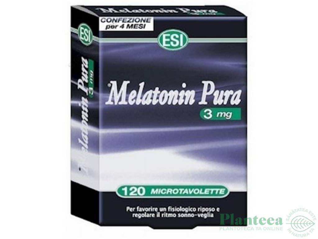 Melatonina pura 3mg 120cp - ESITALIA