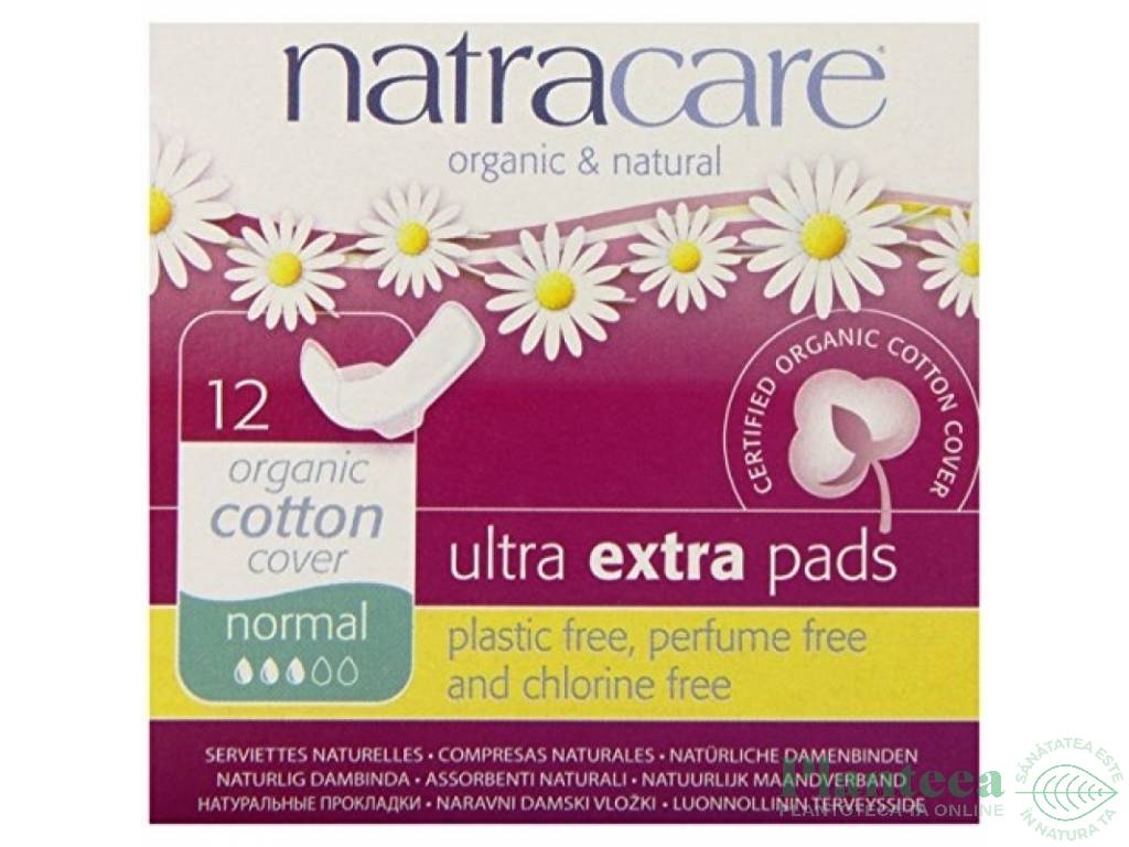 Absorbante cu aripioare zi ultra extra normal 12b - NATRACARE