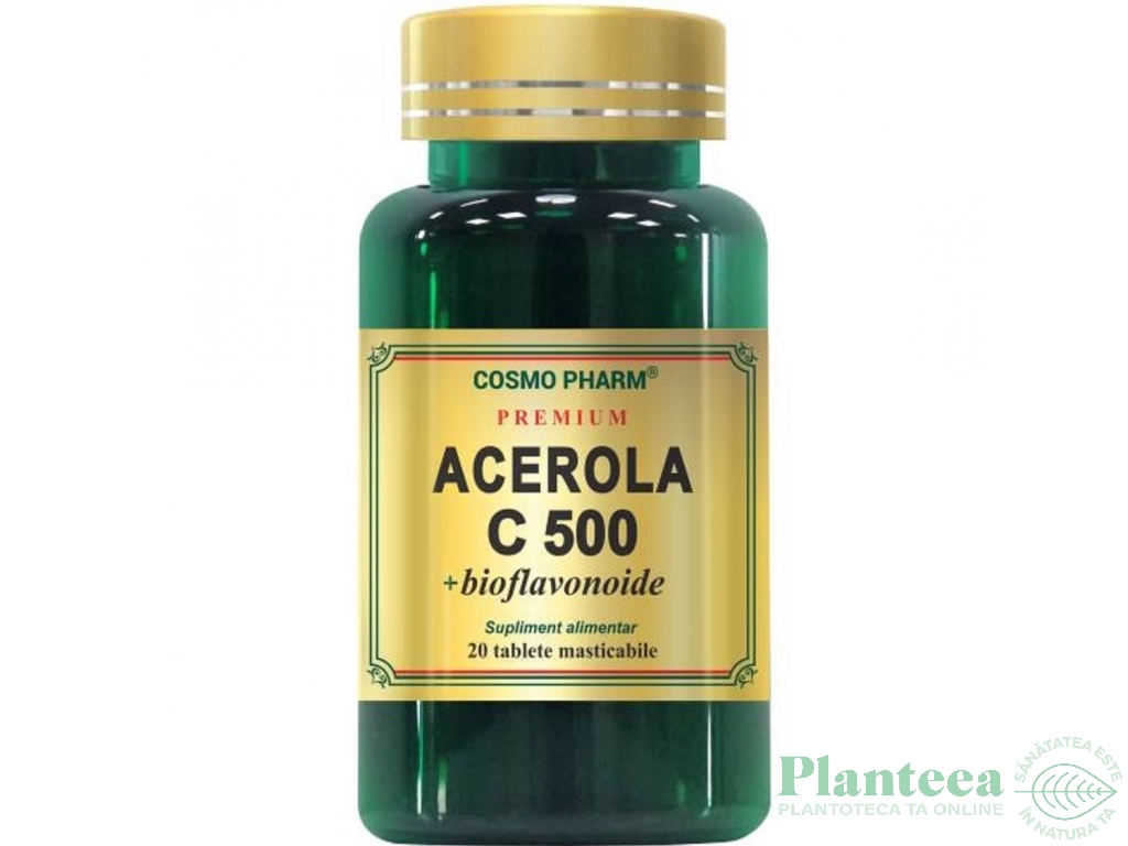 Acerola C 500mg bioflavonoide 20cp - COSMO PHARM