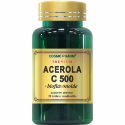 Acerola C 500mg bioflavonoide 20cp - COSMO PHARM