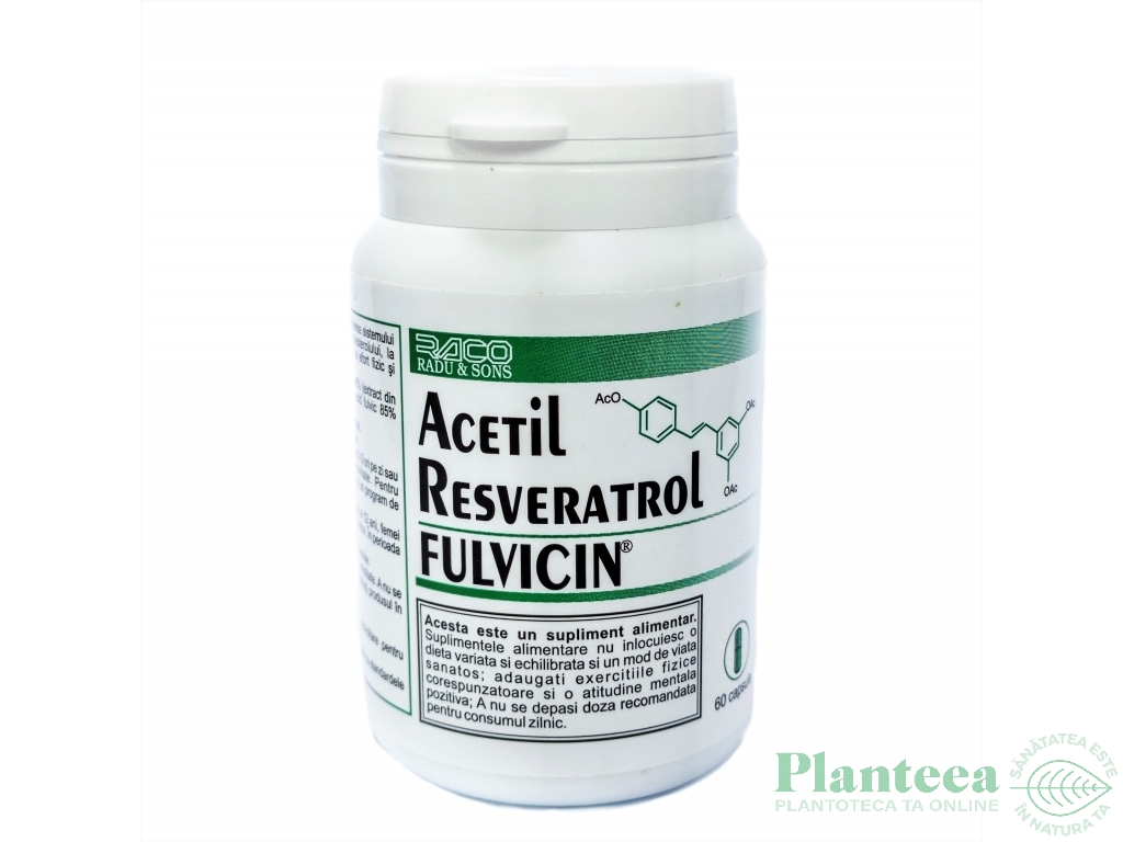 Acetil resveratrol Fulvicin 60cps - RACO