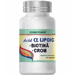 Acid alfa lipoic biotina crom 30cps - COSMO PHARM