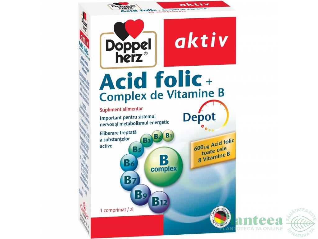 Acid folic complex B 30cp - DOPPEL HERZ