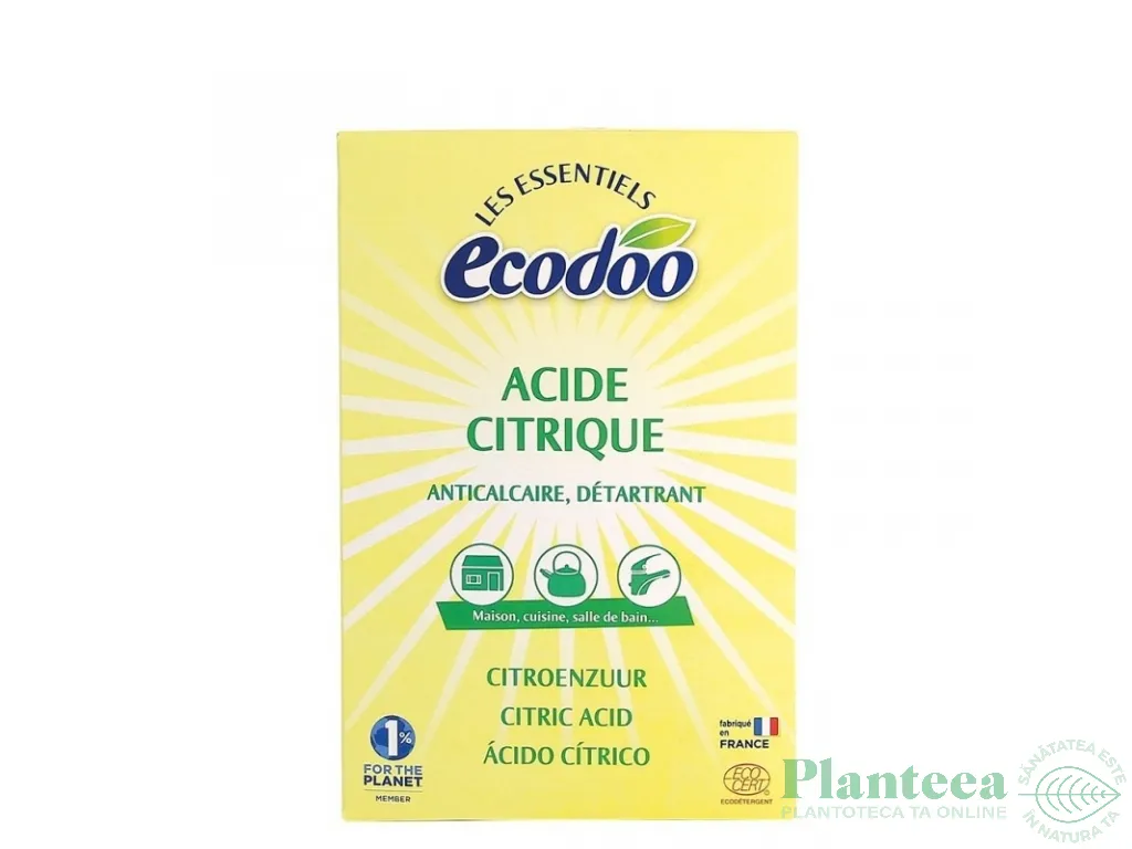 Acid citric praf pt menaj 350g - ECODOO