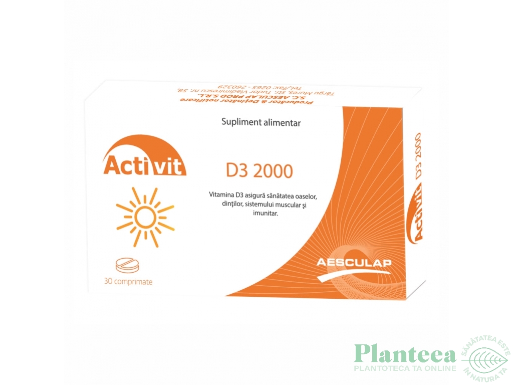 Vitamina D3 2000ui Activit 30cp - AESCULAP