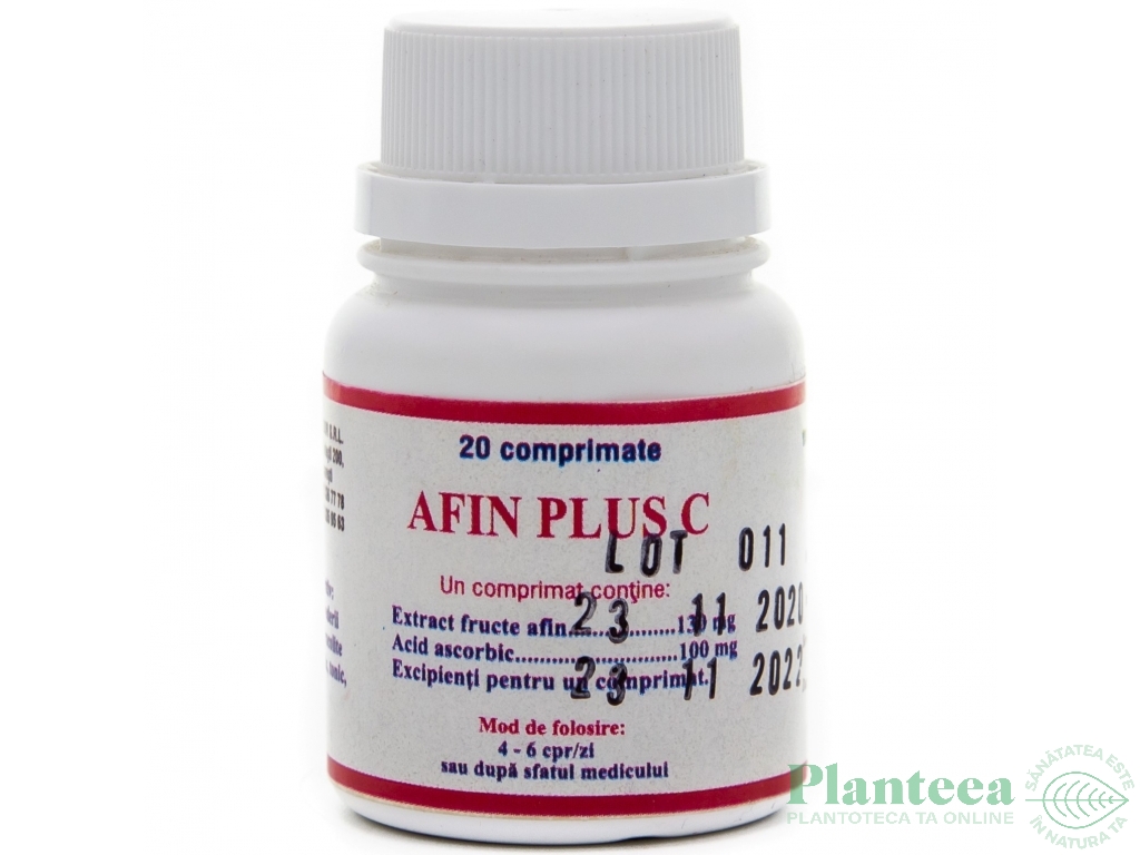 Afin fructe plus C 20cp - ELIDOR