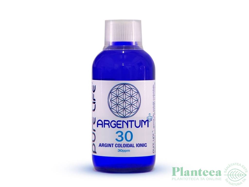 Argint coloidal 30ppm Argentum+ super concentrat 240ml - PURE LIFE