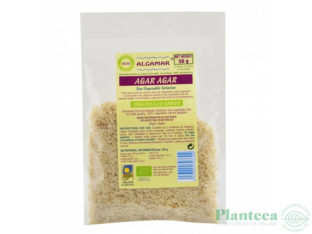 Agar agar fulgi eco 50g - ALGAMAR