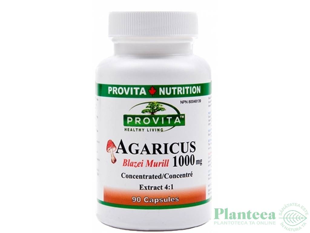 Agaricus 1000mg 90cps - PROVITA NUTRITION