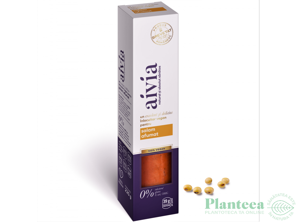 Salam vegetal afumat 220g - AIVIA