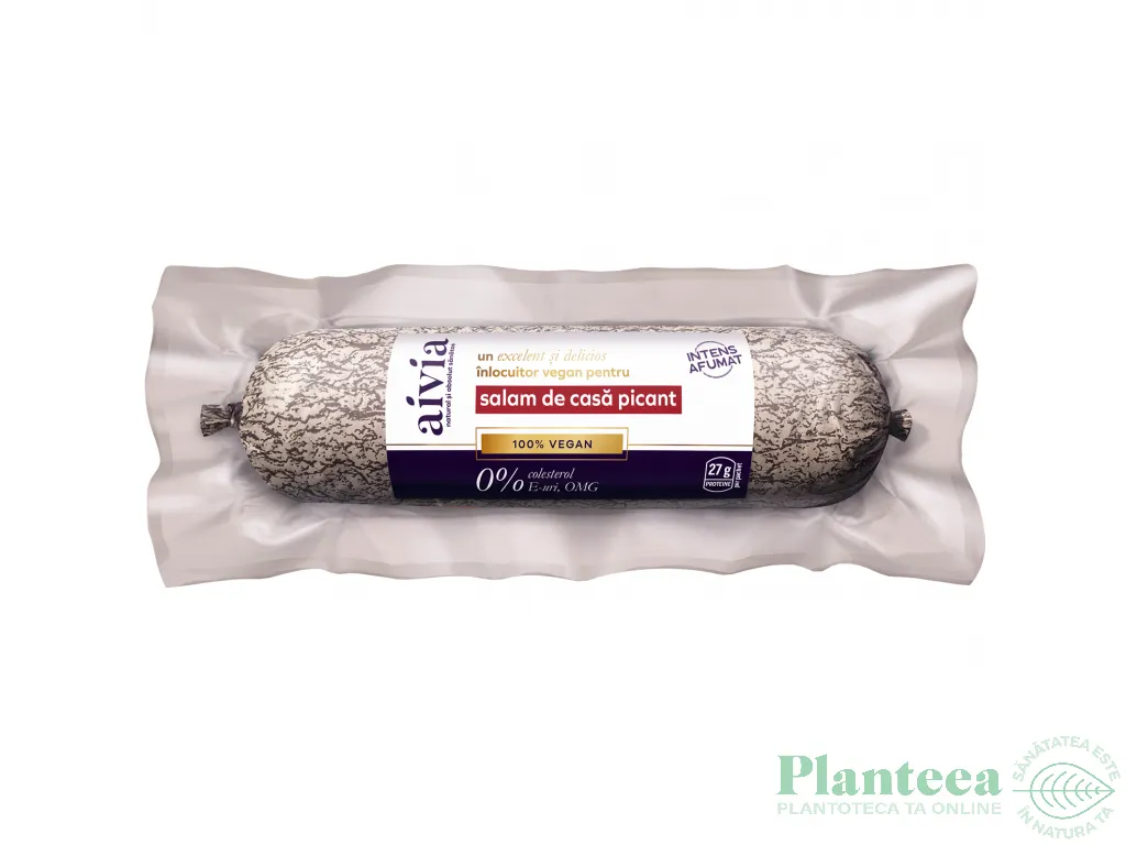 Salam vegan picant de casa 300g - AIVIA