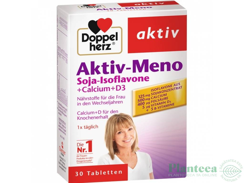 Aktiv~Meno soia isoflavone Ca D3 30cp - DOPPEL HERZ