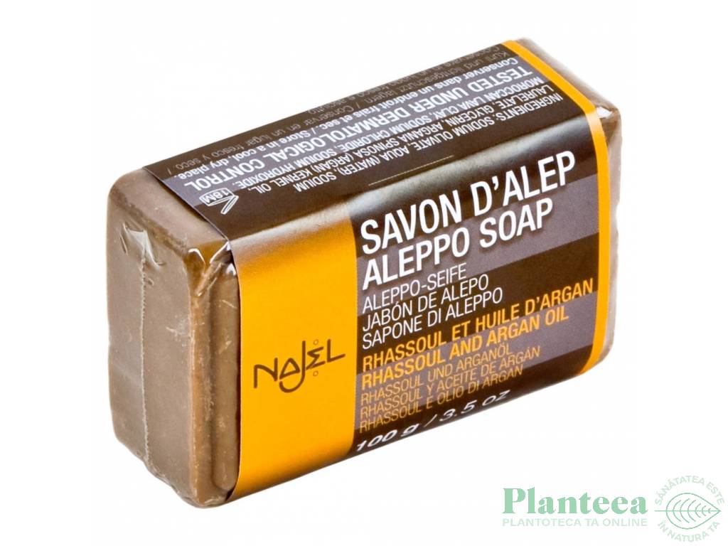 Sapun alep ulei argan argila 100g - NAJEL BASIC