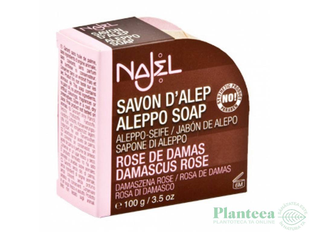 Sapun alep trandafir damasc 100g - NAJEL BASIC