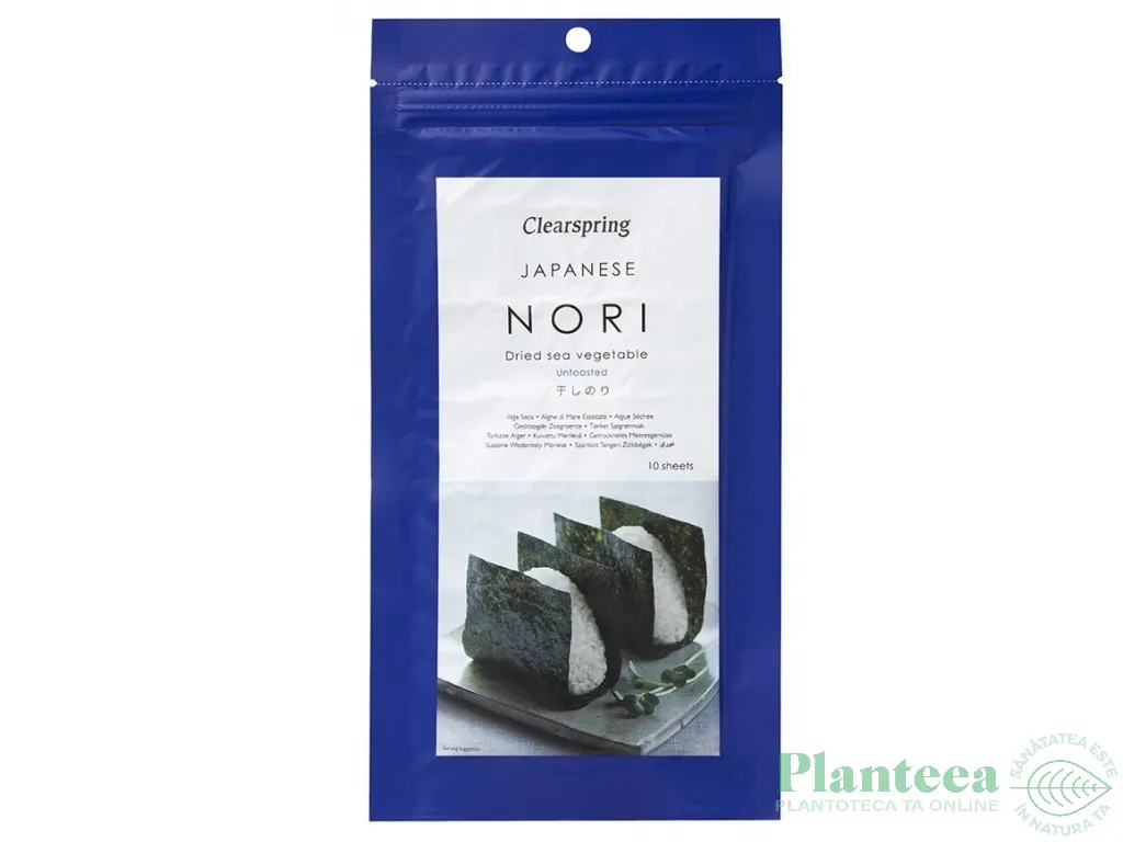 Alge nori uscate foi 10x2,5g - CLEARSPRING
