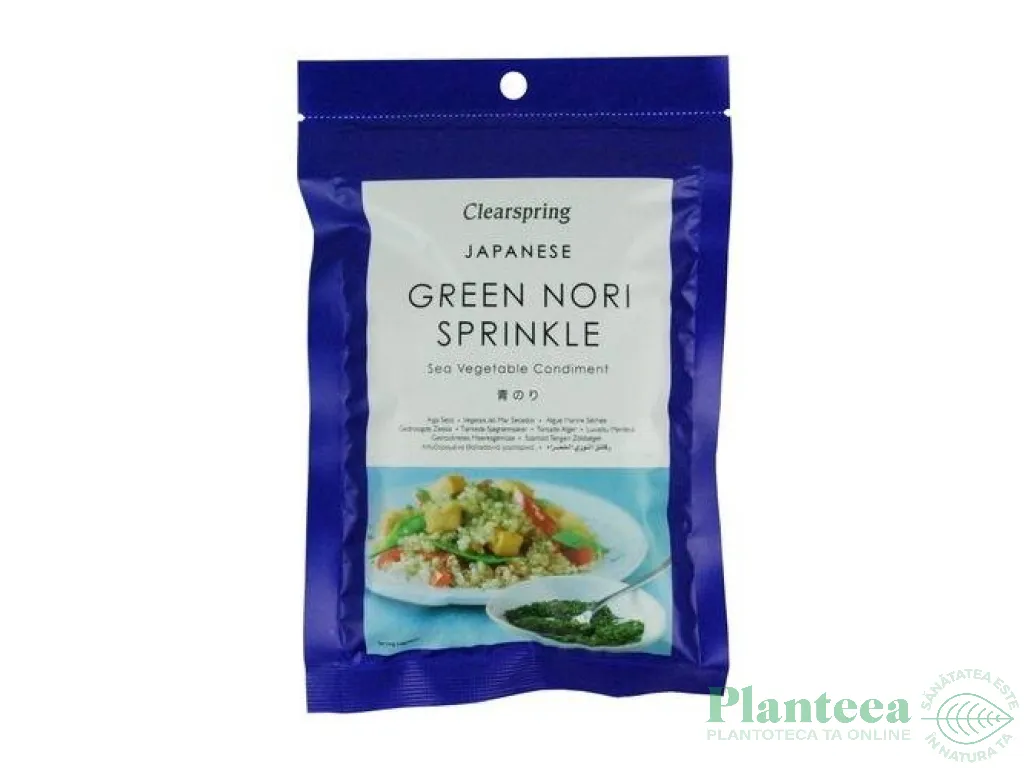 Alge nori verzi fulgi uscate 20g - CLEARSPRING
