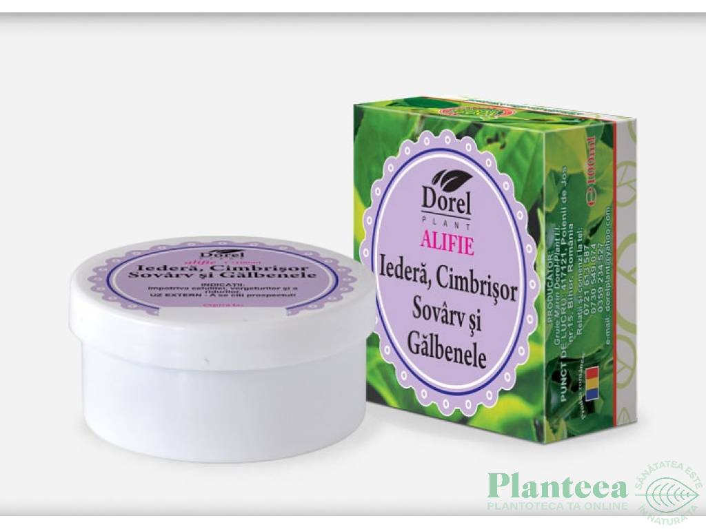 Crema balsam iedera cimbrisor sovarv galbenele 100g - DOREL PLANT