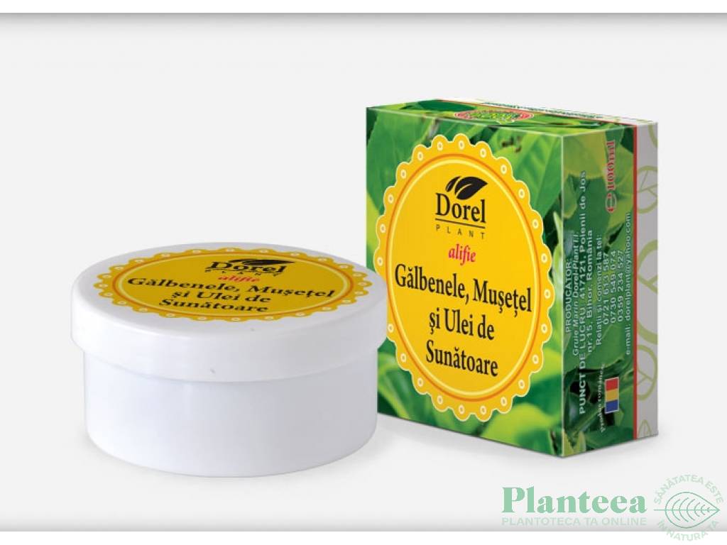 Crema balsam galbenele musetel sunatoare 100g - DOREL PLANT