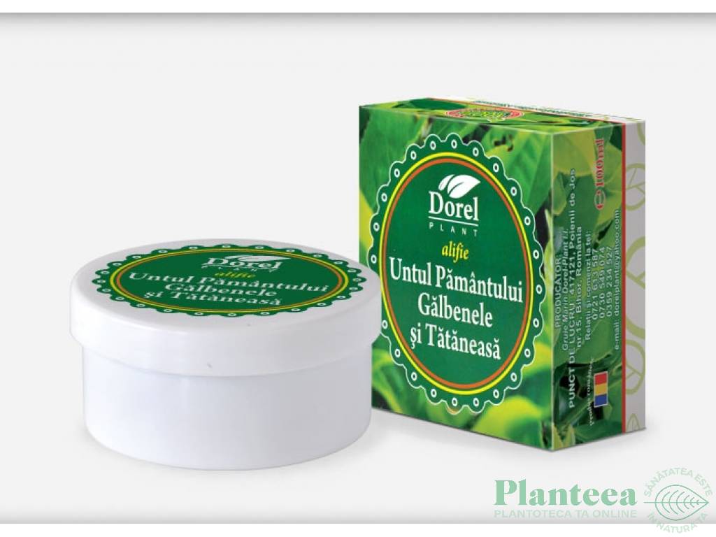 Crema balsam untul pamantului galbenele tataneasa 100g - DOREL PLANT