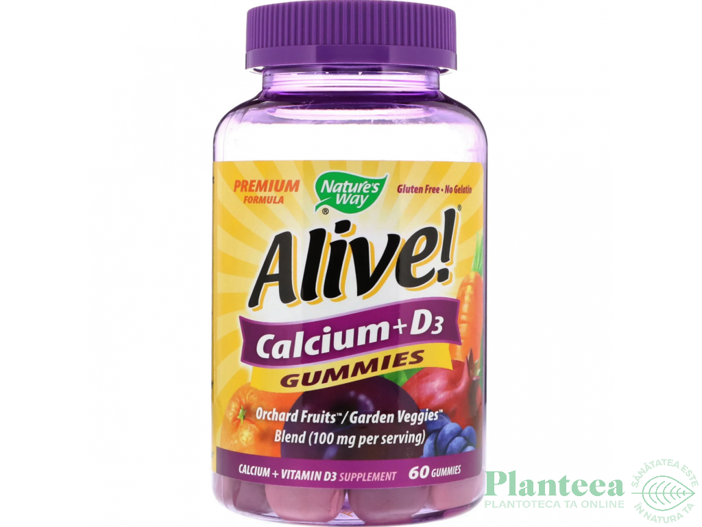 Calcium D3 gummies Alive! 60jl - NATURES WAY