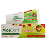 Pasta dinti aloe vera copii fara fluor AloeDent 50ml - OPTIMA HEALTH