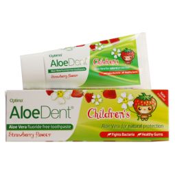 Pasta dinti aloe vera copii fara fluor AloeDent 50ml - OPTIMA HEALTH