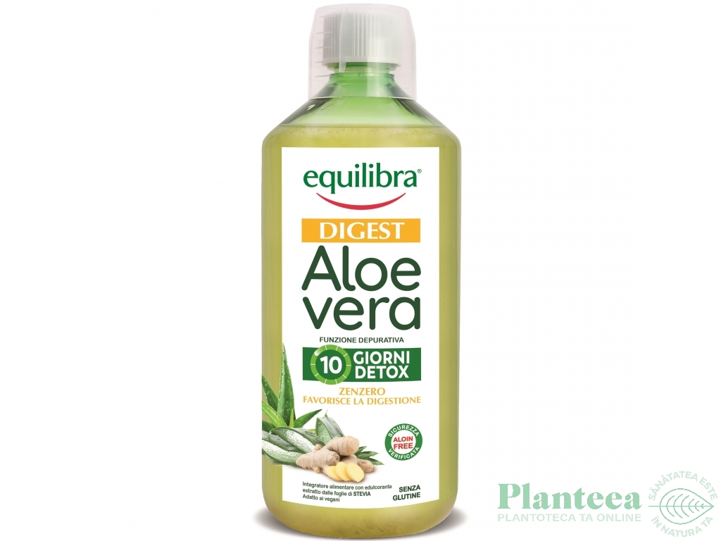 Suc gel aloe vera digest ghimbir 500ml - EQUILIBRA