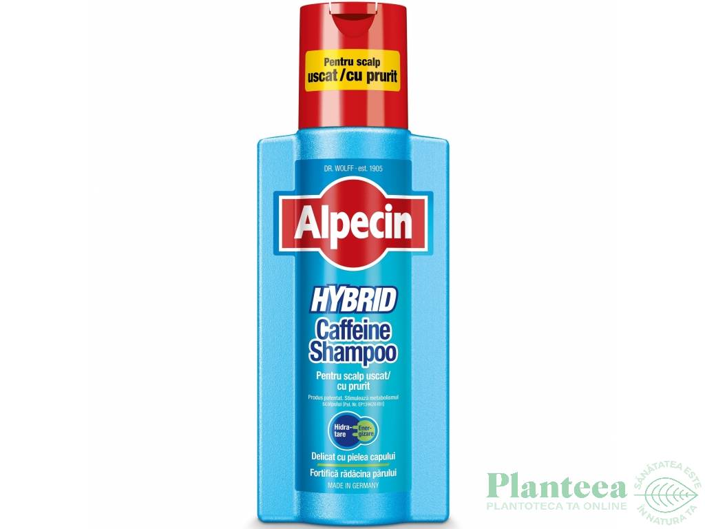 Sampon cafeina scalp uscat Alpecin Hybrid 250ml - DR WOLFF