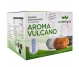 Difuzor ultrasonic aromaterapie multicolor Vulcano lemn inchis cu telecomanda 550ml - ECOTERAPIA