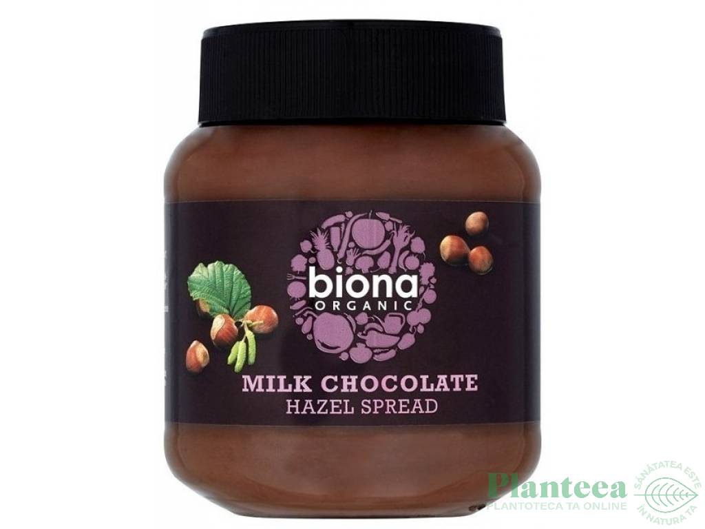 Crema desert alune ciocolata lapte eco 350g - BIONA