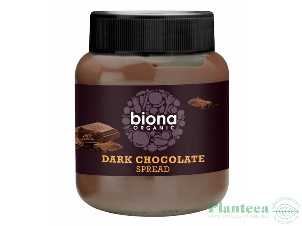 Crema desert ciocolata neagra eco 350g - BIONA