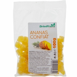 Ananas confiat cuburi 100g - DRIED FRUITS