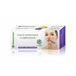 Crema antiacneica argila propolis 20ml - VIVA NATURA