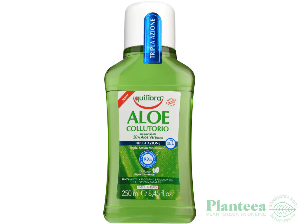 Apa gura tripla actiune aloe vera 250ml - EQUILIBRA