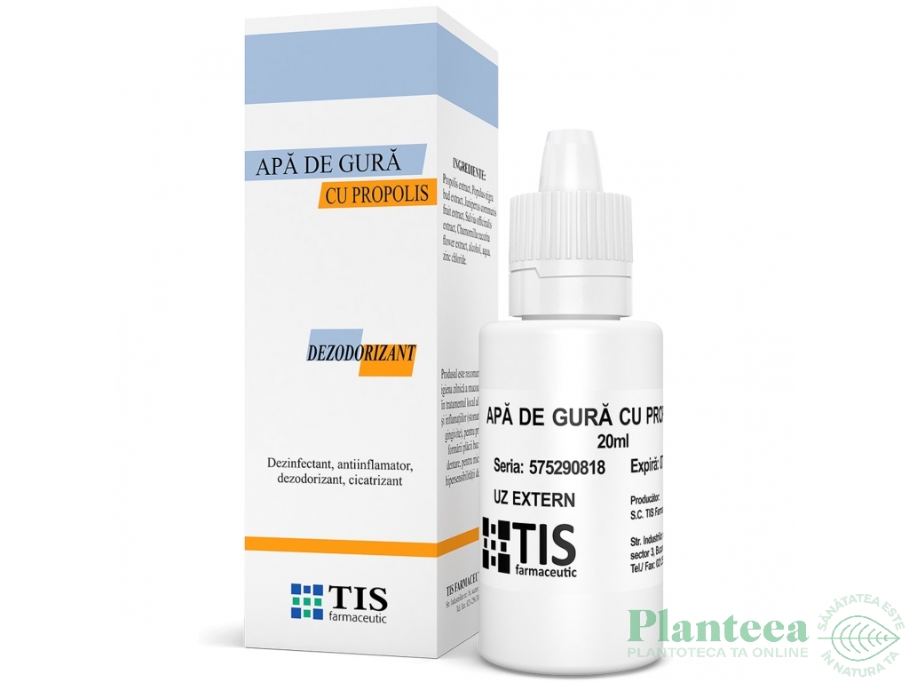 Apa gura propolis Tisodent 20ml - TIS